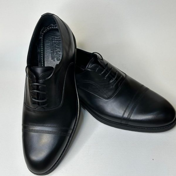 کفش رسمی مردانه بند دار  چرم طبیعی مدل 1126