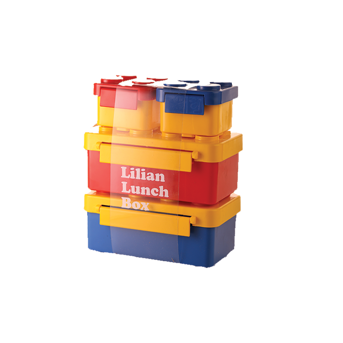 ظرف غذای سه طبقه لیلیان طرح لگو، ظرف غذا، ظرف غذا لیلیان، ظرف غذا لگو، هوکیا، هوگر، رونیک نوین، https://roniknovin.ir،