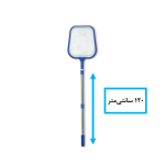 توری برگ گیر تخت با دسته تلسکوپی 120CM سایز 1/2 1 اینچ - Image 2