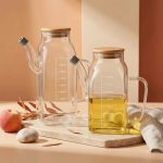 ظرف روغن ریز پیرکس مربعی