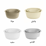 ست 3 عددی لگن و آبکش هوم کت مدل آویرا - Image 7