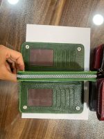 کیف پول دستی زیپ‌دار چرم - Image 2